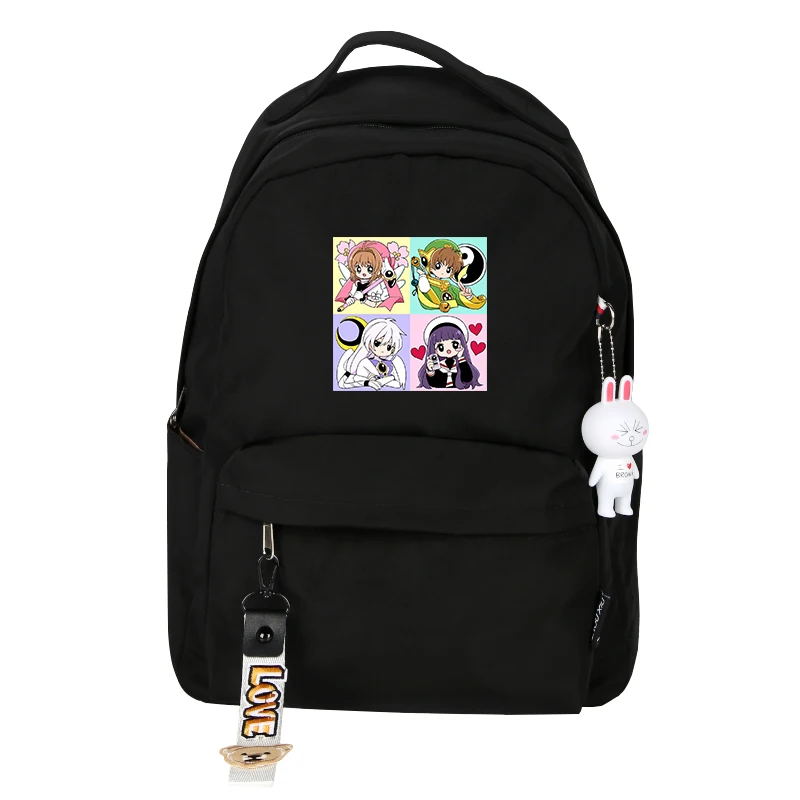 Аниме карта Captor SAKURA Kawaii женский рюкзак SAKURA милый рюкзак нейлоновые школьные сумки для девочек-подростков мультяшный рюкзак для путешествий - Цвет: 5