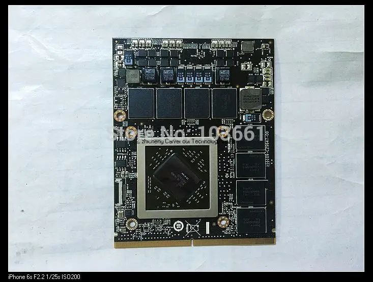 Видеокарта для ноутбука dell Alienware M17x R2 R3 M18X V9XKH 0V9XKH 216-0811000 HD 6970M 2G MXM3.0 DDR5 - купить по