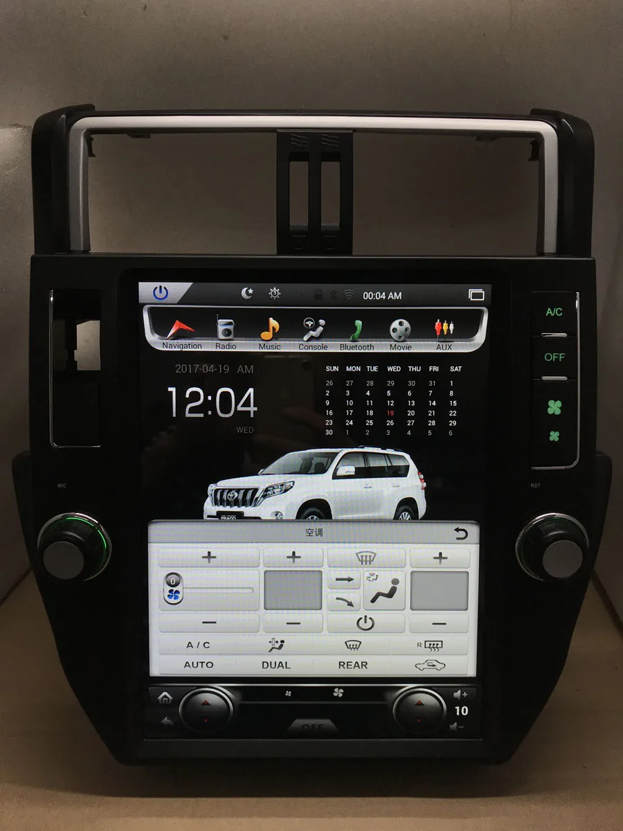 Чистый Android 7.1.1 четырехъядерный 2GB ram автомобильный DVD для TOYOTA Land Cruiser prado 150 1024*600 емкостный экран, 32GB gps BT wifi