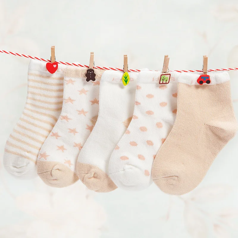 2017 NEW10PIECE=5Pairs Socks Baby New Born Boy Girl Casual Winter Infantil Floor Children JQ-6R8E | Детская одежда и обувь