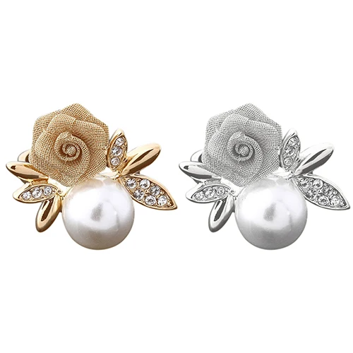 Bluelans Fashion Women's Rose Faux Pearl Clear Crystal Ring Party Jewelry | Украшения и аксессуары