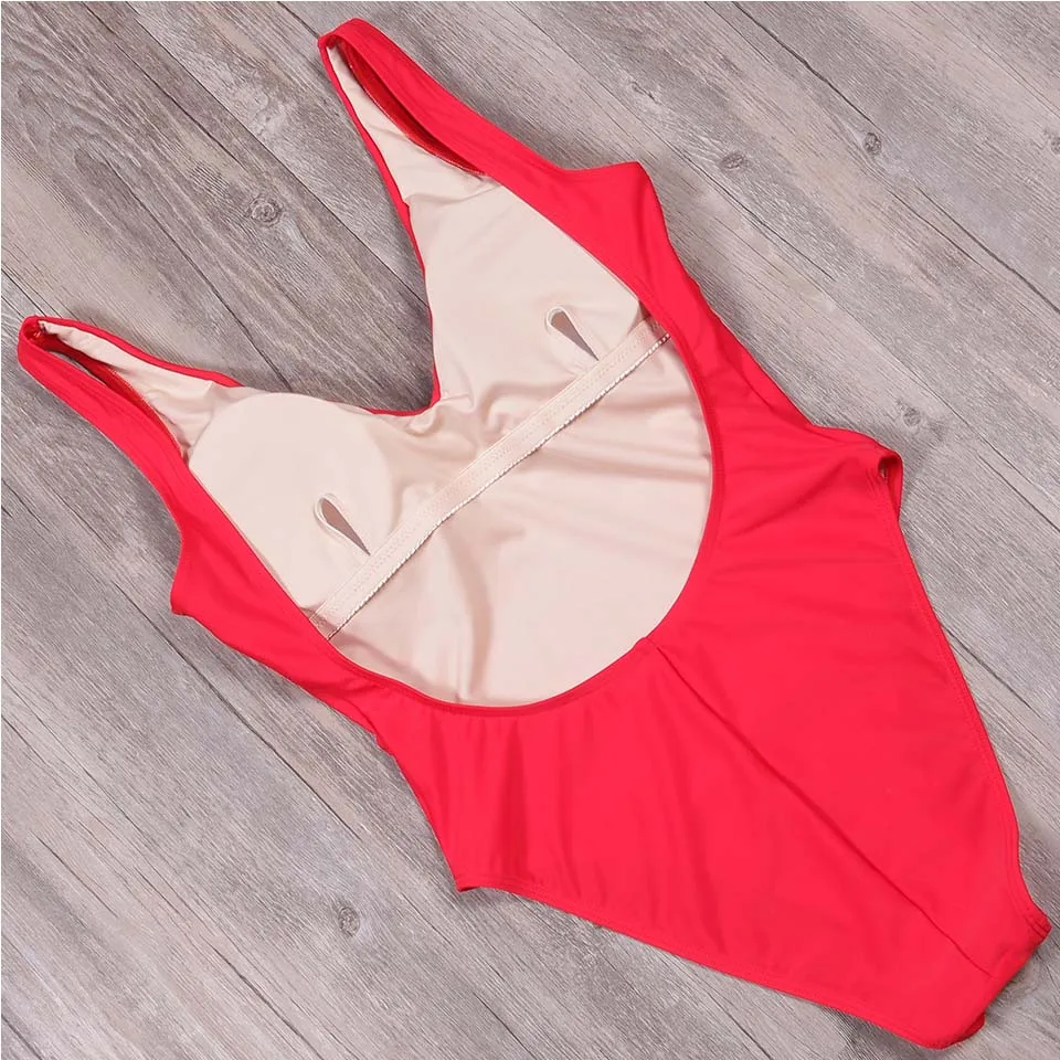 SAMEGAME 2019 New Sexy One Piece Swimwear Women Swimsuit Girls Beach Bathing Suit Printed Open Back Fused Brazilian Monokini | Спорт и