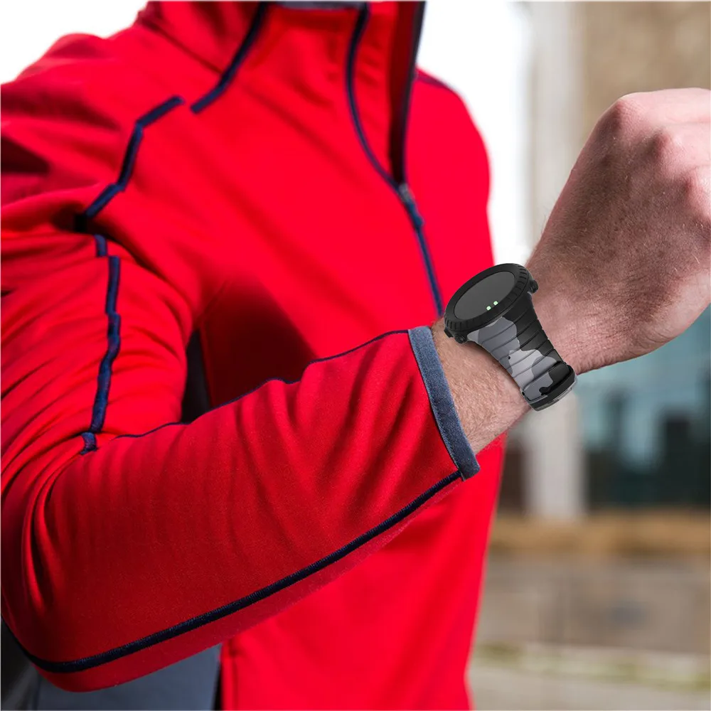 Ремешок силиконовый для смарт часов SUUNTO Core Frontier/ Классический сменный Браслет с