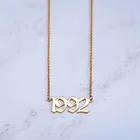 Ожерелье женское в готическом стиле, ожерелье в английском стиле с датой на годовщину рождения, 1985, 1986, 1987, 1988, 1989, 1990, 1991, 1992,