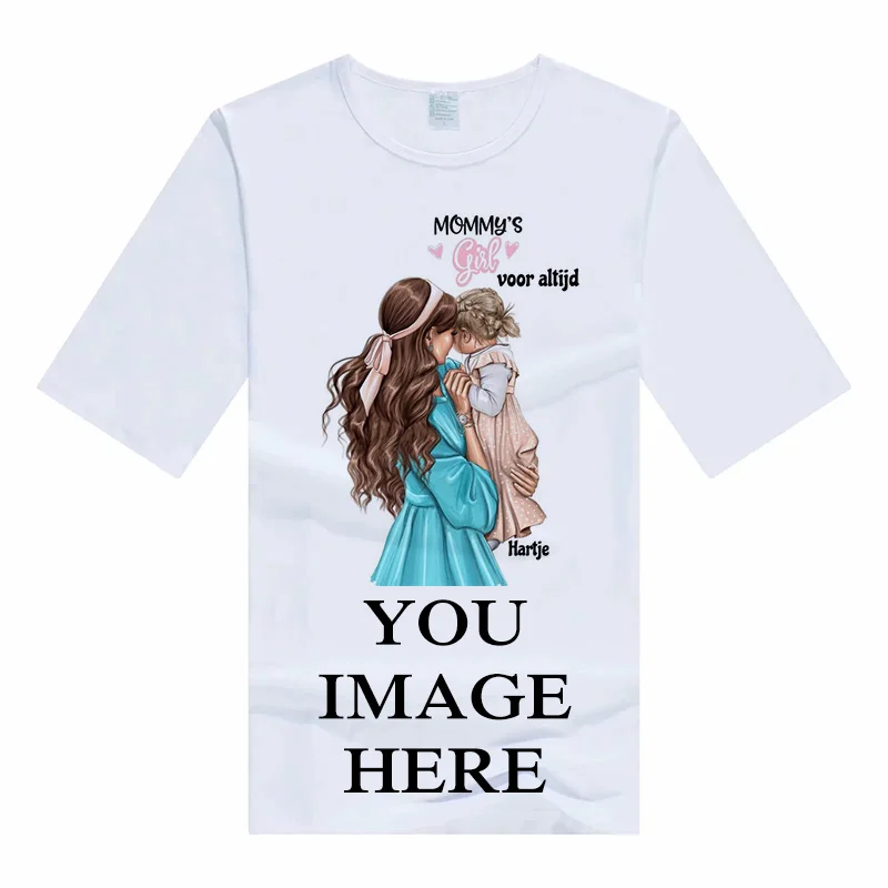 Женская футболка с коротким рукавом белая принтом HD и на заказ модные рубашки