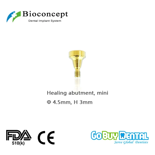 

Osstem TSIII&Hiossen ETIII Compatible Bioconcept Hex Mini healing abutment D4.5mm, height 3mm(323110)