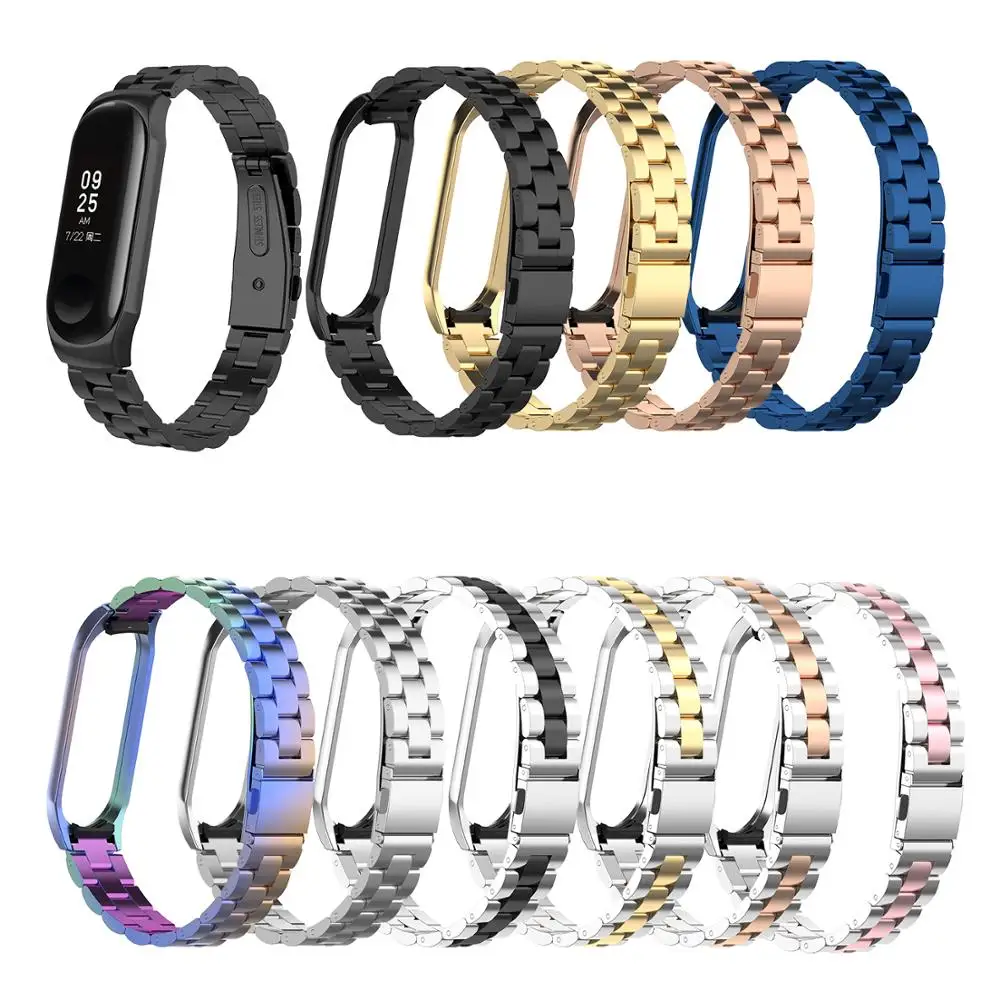

Ремешок для Mi band3, сменный Браслет из нержавеющей стали для смарт-браслета xiaomi Mi Band3, аксессуары