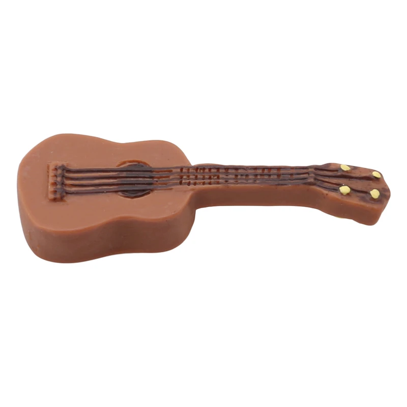 Hot Sale Christmas Gifts Replica Mini Musical Instrument Ornaments Miniature Acoustic Guitar Model Dollhouse Accessories | Дом и сад
