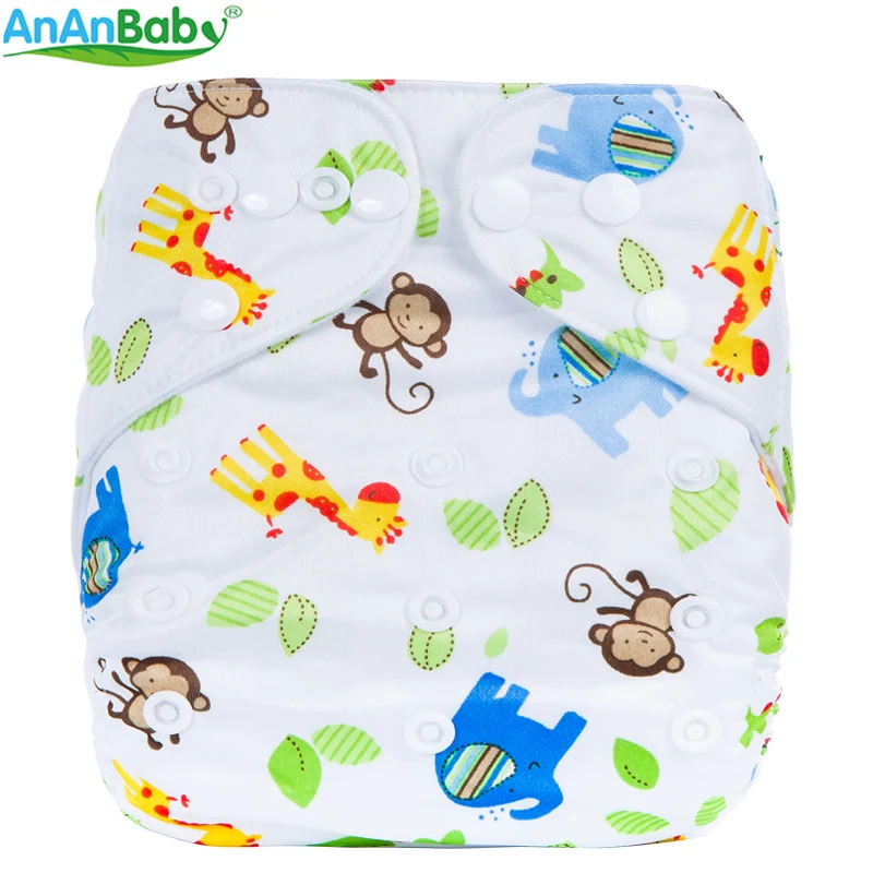 Многоразовые карманные тканевые Подгузники Ananbaby 2018 моющиеся подгузники одного