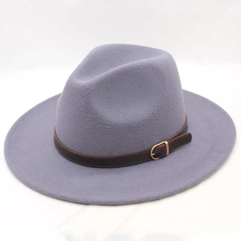 Женская фетровая шляпа с широкими полями черная из искусственной шерсти на