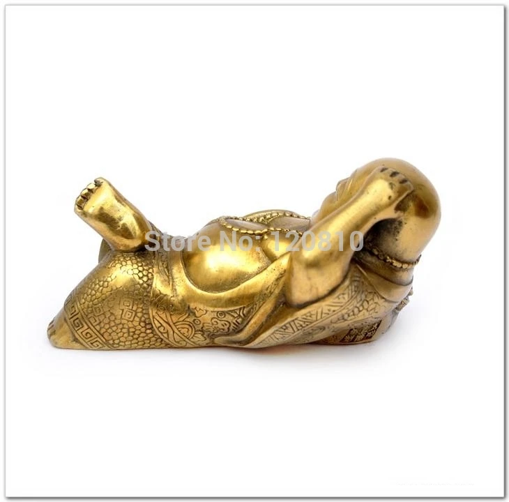 Медная Майтрея Будда украшения сидеть сложа руки и расслабиться обогащение