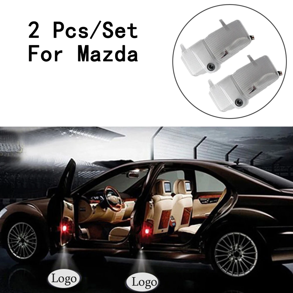 12V 7W Ghost Shadow Projetor с линзы логотипа включает светодиодный фонарь только для Mazda 6 2