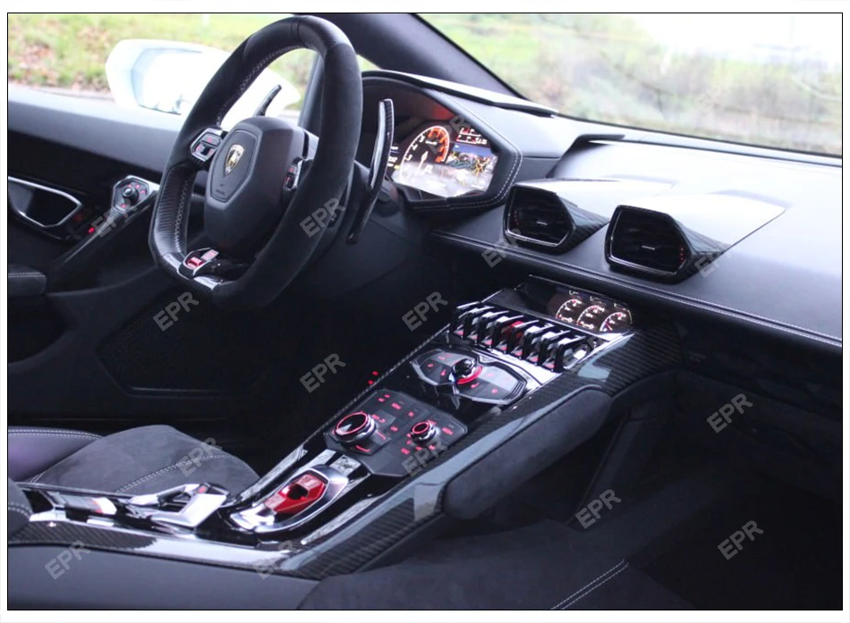 Сухая углеродная внутренняя гоночная часть для Huracan LP610 LP580(+) вентиляционные отверстия переменного тока крышка 4 шт.(крышка) обшивка обшивки для LAMBORGHINI