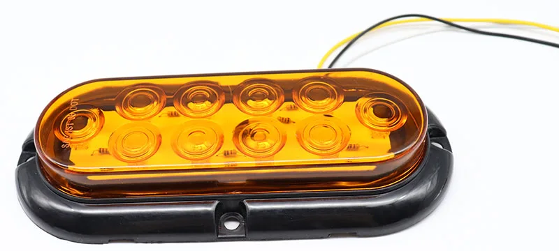 12V Универсальный 10led белый/янтарный/красный прицеп грузовик задний фонарь прицепа хвост светодиодный фонарь заднего хода стоп лампа трактор пикап