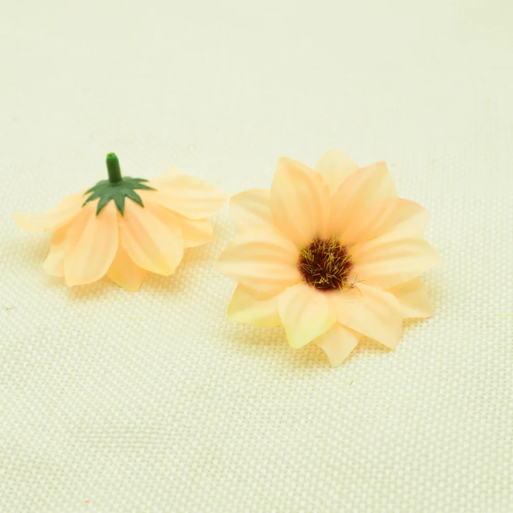 

30pcs Silk sunflower fake daisy christmas decor for home wedding accessories plastic flowers diy gifts box Artificial flowers