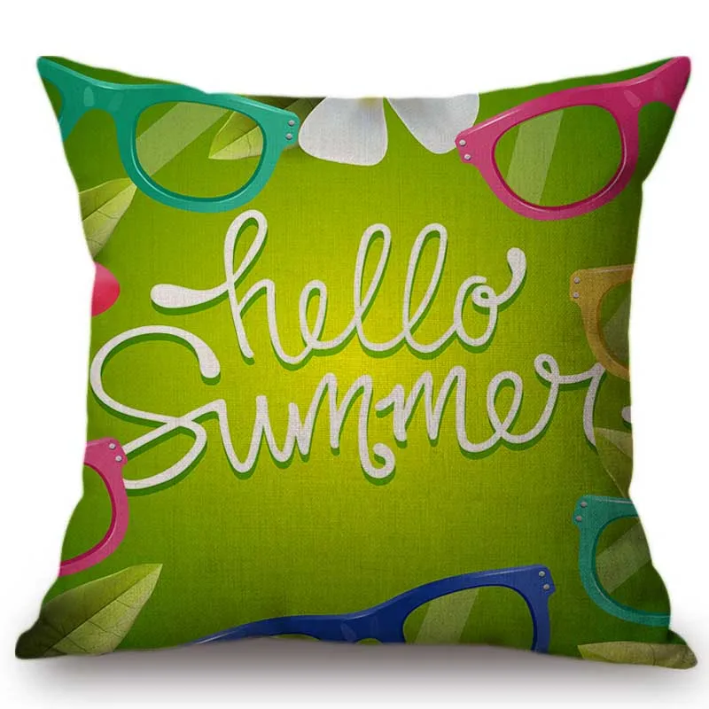 2018 розовый летний декор с буквенным принтом чехол для дивана оранжевый зеленый