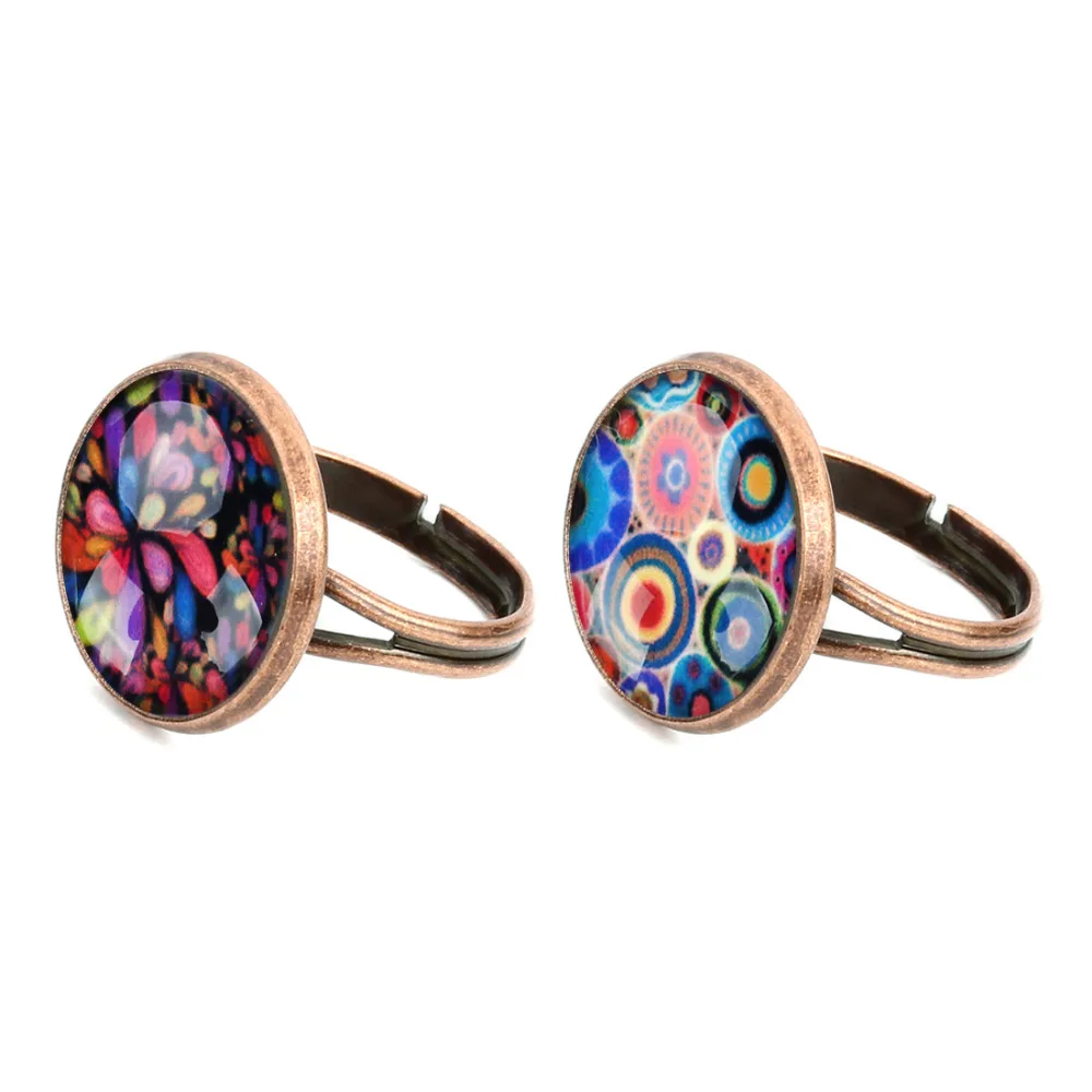 Разноцветный стеклянный Кабошон для ювелирных изделий камея комплектующие