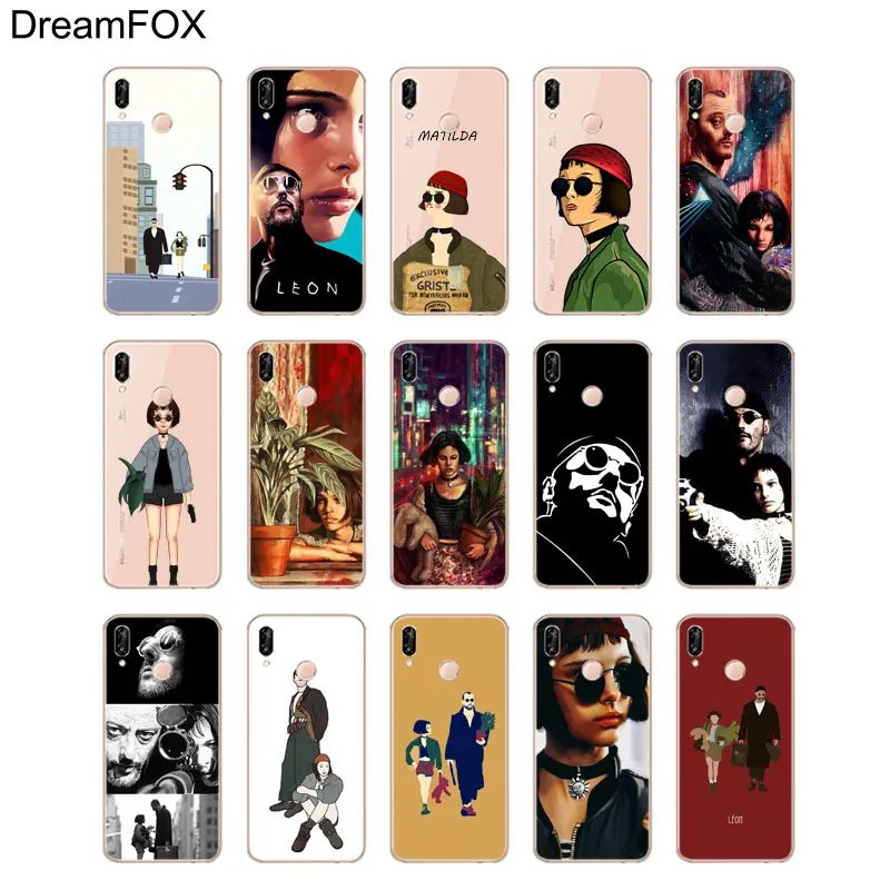 Мягкий силиконовый чехол DREAMFOX N108 Leon Matilda из ТПУ для huawei Honor 6A 6C 7X9 10 P20 P30 Lite Pro P Smart |