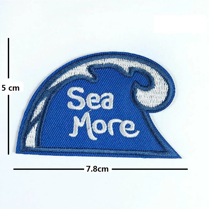 Нашивка Sea More металлический значок для серфера океан занятий спортом на открытом