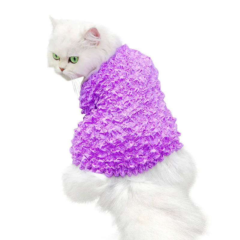 Одежда для домашних животных кошек летняя тонкая одежда костюм маленькая собака