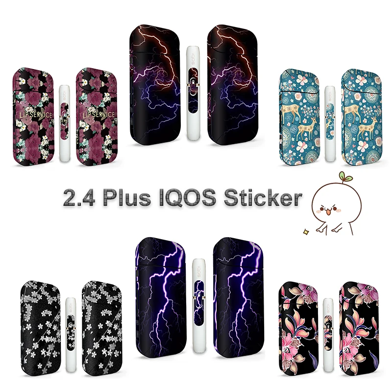 12 шаблонов стикеров l для IQOS 2 4 Plus декоративная Защитная Наклейка iqos|Наклейки