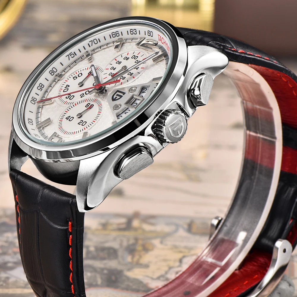 Мужские часы PAGANI Relogio Masculino Роскошные Известный Топ бренд мужские Модные