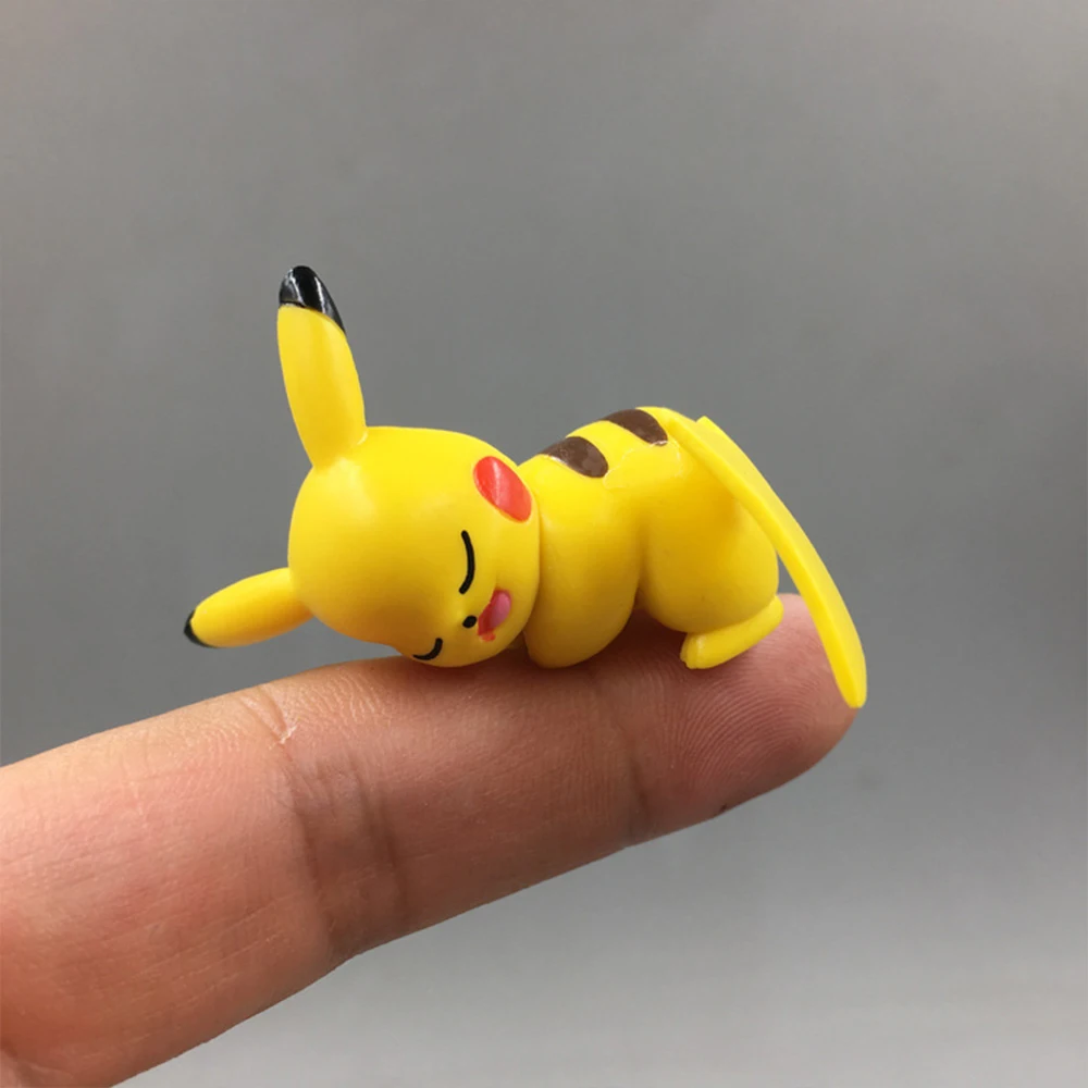 6 шт./лот Оригинальные фигурки для Evee и pkchu на кабеле или Teacup аниме игрушки Фигурки