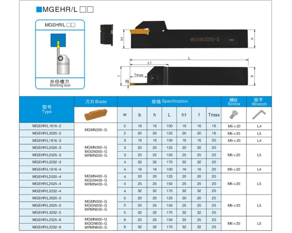 Фотодержатель 1pc MGEHL 2020 3|Токарный инструмент| |