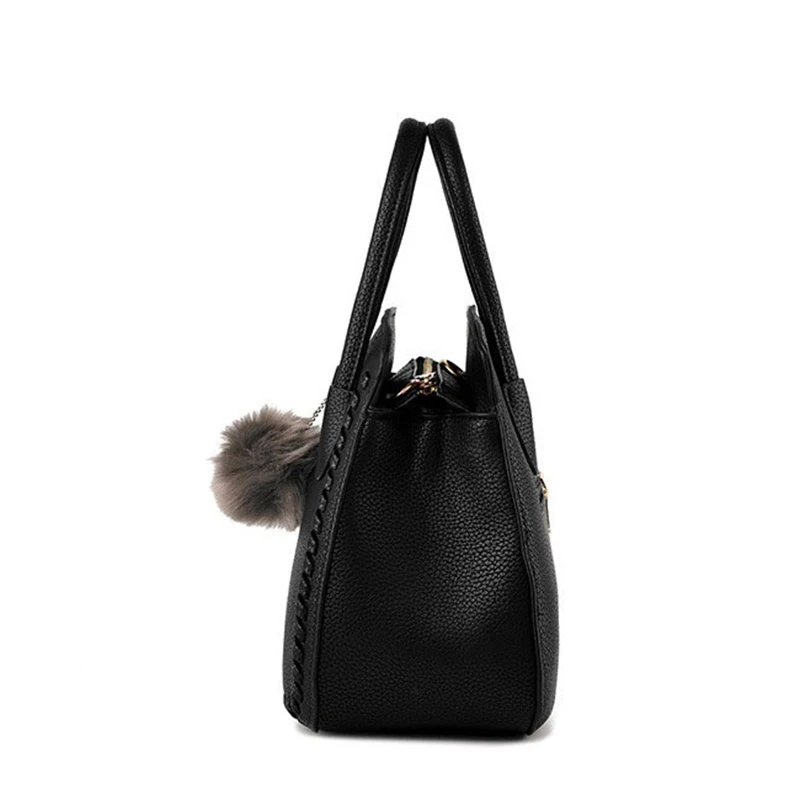 Женская сумка-мессенджер из ПУ кожи черного/серого/красного цвета | Багаж и сумки