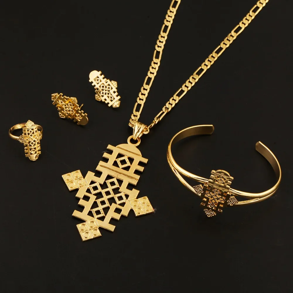 Комплект ювелирных украшений с подвеской в виде Большого креста 8 7 см | Украшения