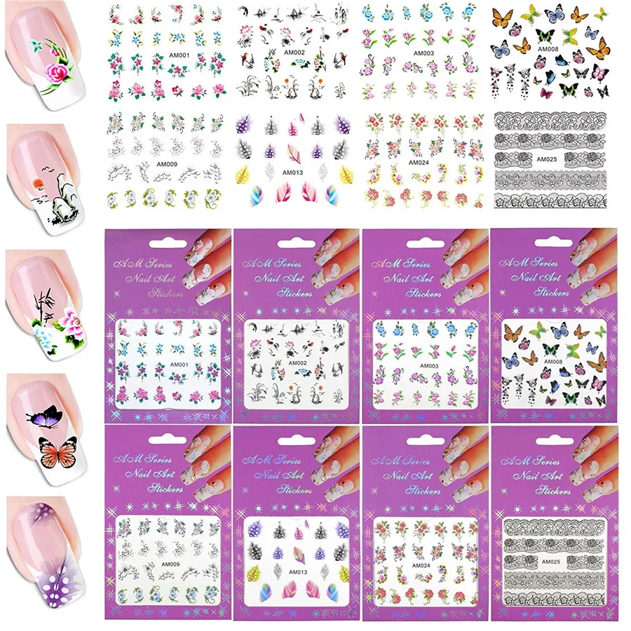 Набор для украшения ногтей Addfavor Стразы блестящая перламутровая лента линия