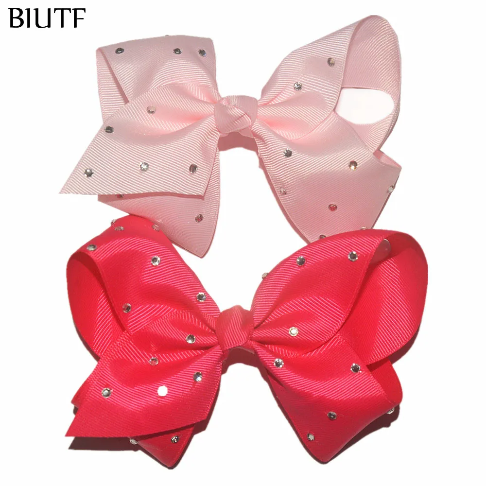 5 шт./лот 6 ''большая корсажная лента Pinwheel Bow с заколкой для волос заколка бутик