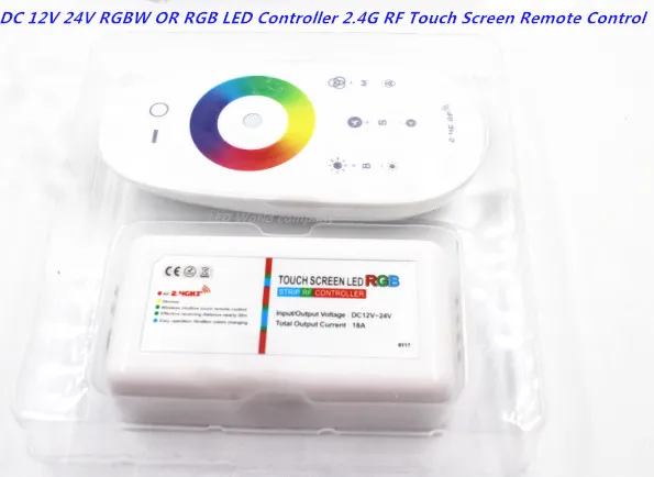 Светодиодный контроллер постоянного тока 12 В 24 RGBW/RGB сенсорный экран 2 4G пульт