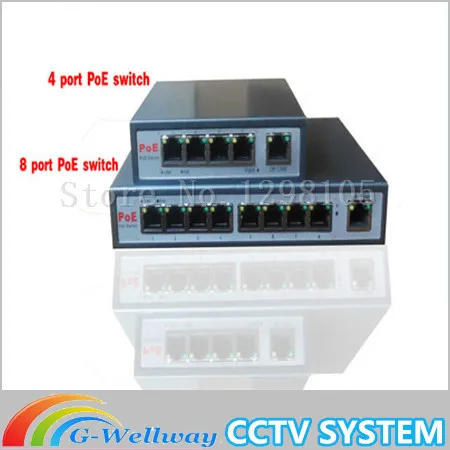 С 8 портовым коммутатором PoE + 1 Порт настольный коммутатор Fast Ethernet Dahua сетевые