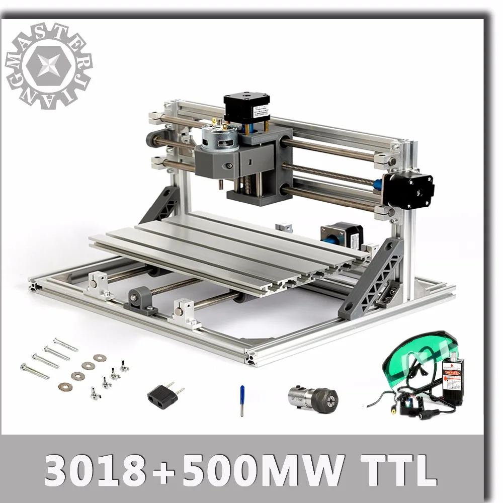 CNC 3018 ER11 с 500 МВт ttl лазерный модуль комплект для DIY PCB фрезерный машинный