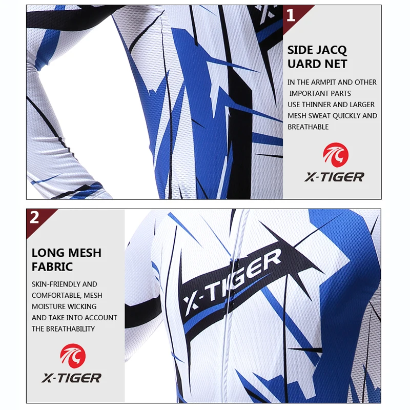 Спортивная одежда для велоспорта X Tiger Pro MTB велосипеда весенняя с длинным рукавом