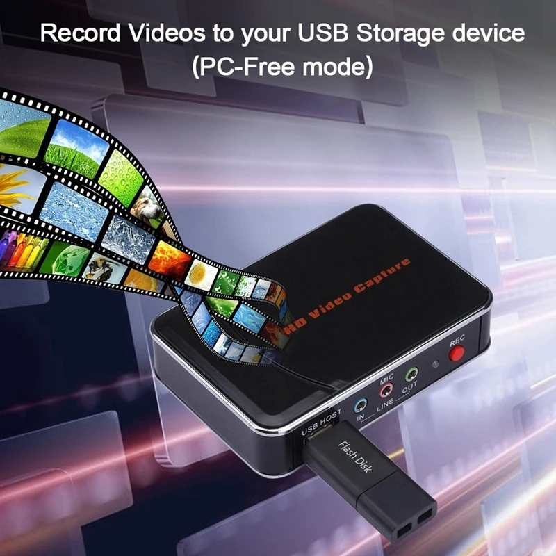 Ezcap280 HDMI YPbPr HD игра захват Регистраторы коробка с функцией видеозаписи для Xbox PS3 PS4 ТВ STB медицинский автомобиль DVD видео Камера
