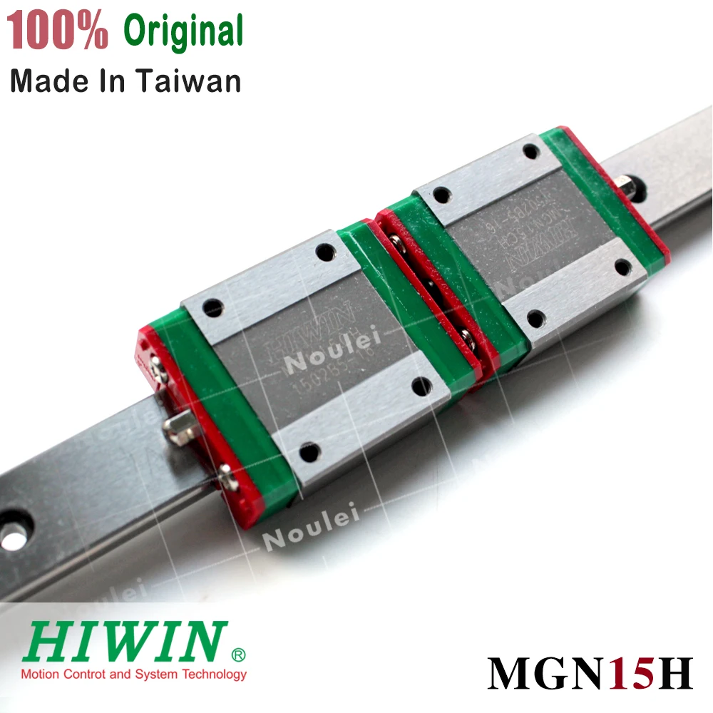 HIWIN MGN15 300 мм 350 линейная направляющая с MGN15H скользящие блоки из нержавеющей стали
