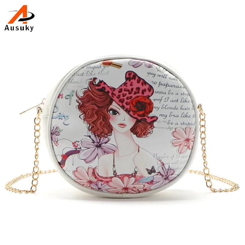 Маленькие круглые сумки с персонажами новая модная мультяшная сумка для женщин