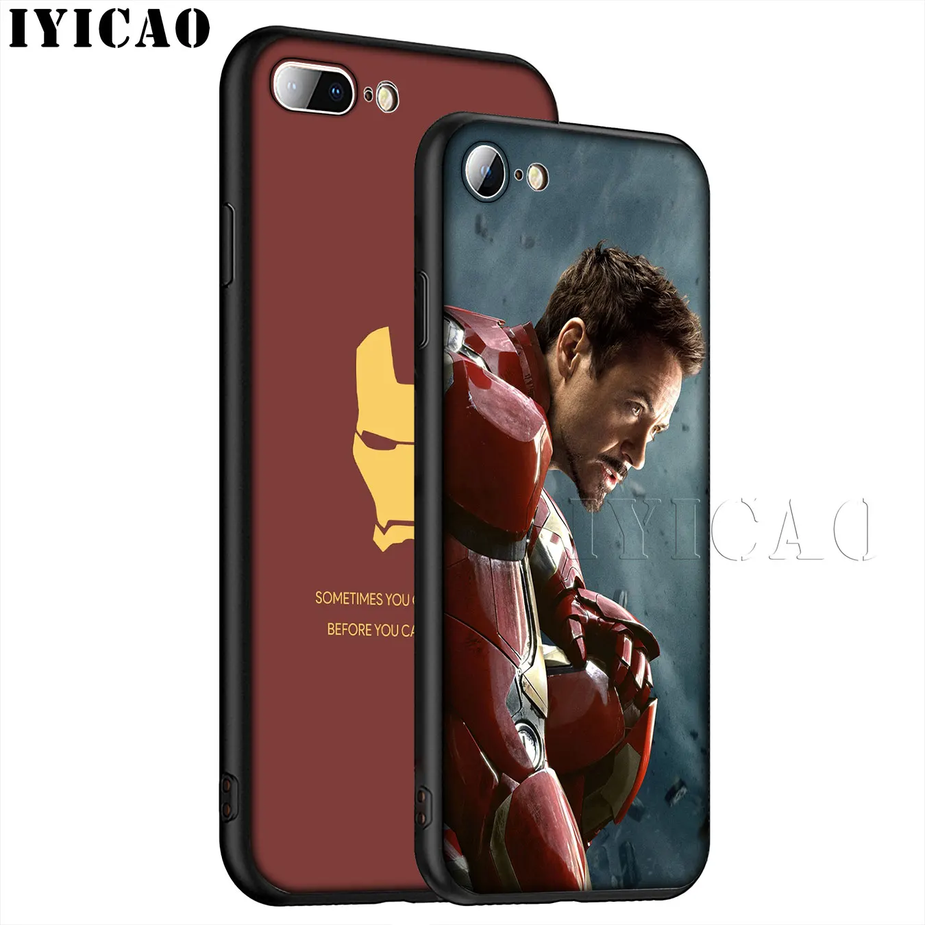 IYICAO Железный человек Marvel Мягкий силиконовый чехол для телефона iPhone XR X XS 11 Pro Max 6 6S 7