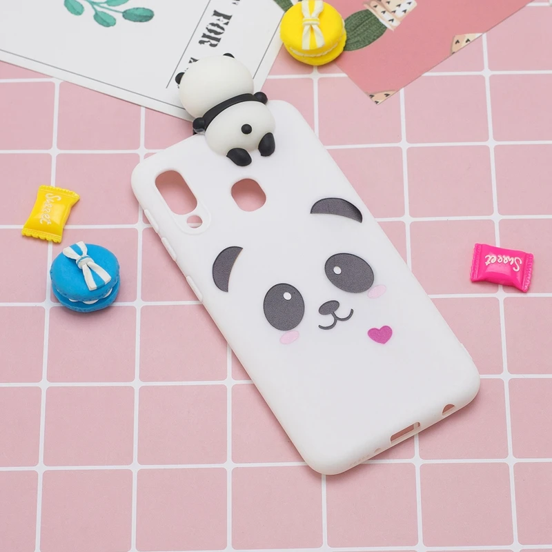 Чехол A20E для Samsung Galaxy A20e мягкий ТПУ чехол с 3D рисунком панды Единорога A20 e Etui чехлы