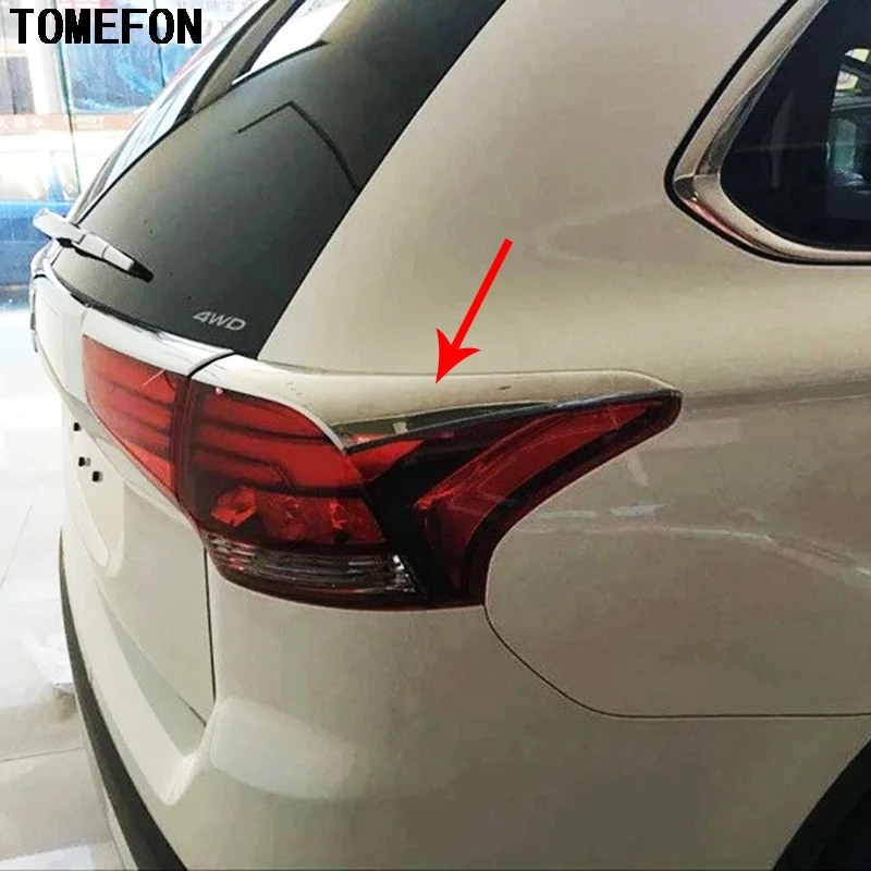 4 шт. задние фасветильник из АБС пластика для Mitsubishi Outlander 2016 2017|trim cover|chrome car