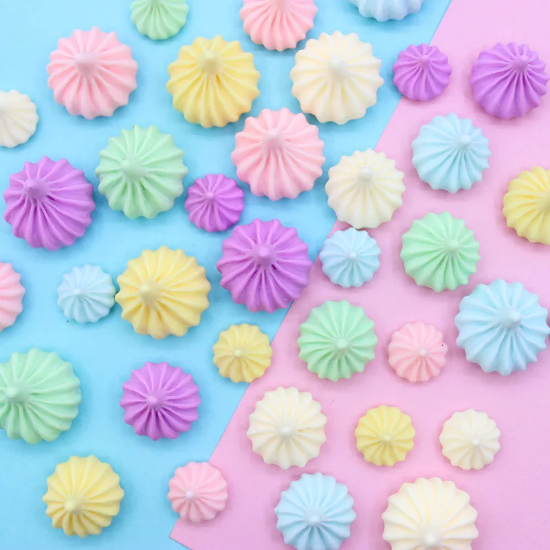 10 шт. крем Meringue Sugar искусственный конфеты модель миниатюра для домашнего декора ремесло орнамент сад Фея Украшения DIY аксессуары