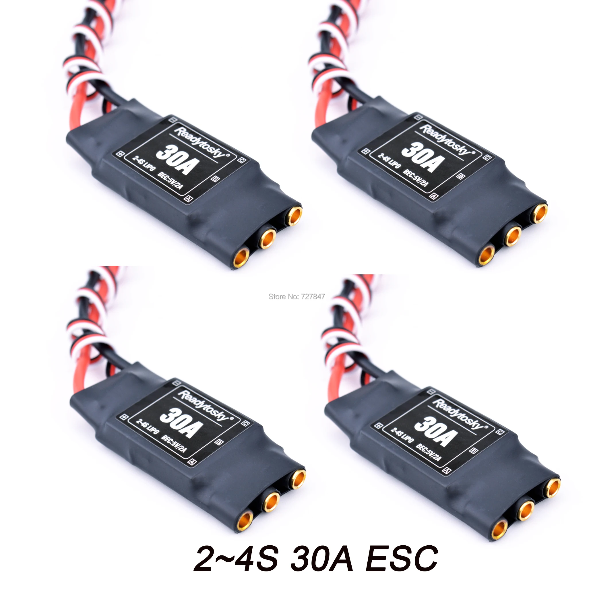 Новый электронный регулятор скорости 30A ESC 2 4S с 5 В/2 а BEC для квадрокоптера