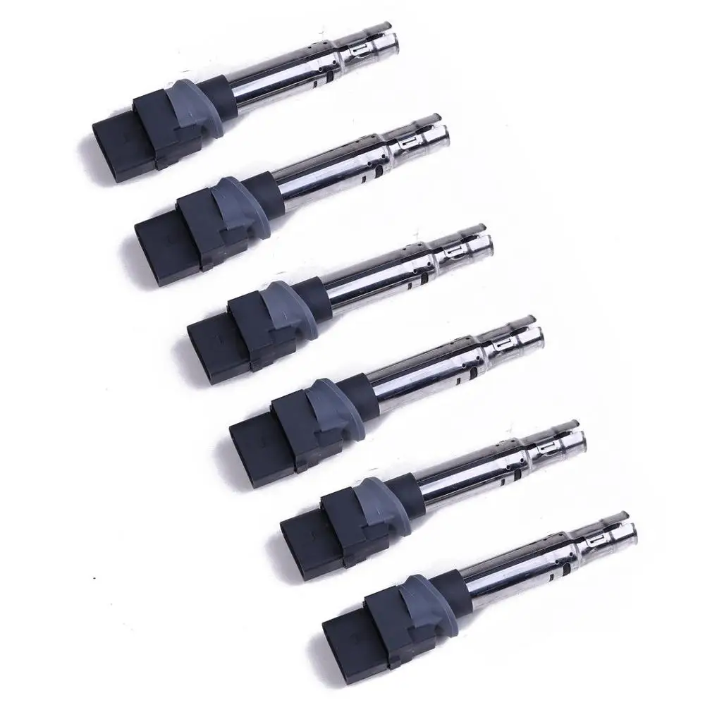 Новый 6 шт. катушки зажигания для A UDI A3 TT V W Гольф P haeton T ouareg Eos 3.2L 022 905 715 B 022905715B UF 531 100