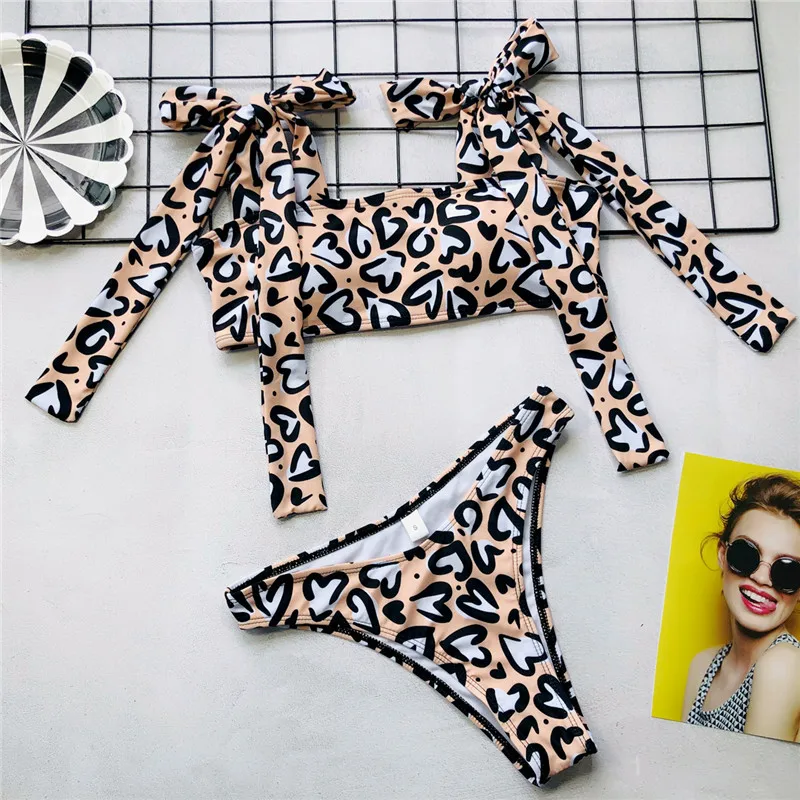 In X купальник с американской проймой сплошной сексуальный принт бикини 2019 mujer для