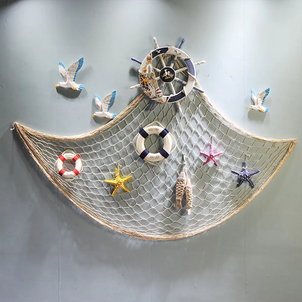 SOLEDI декоративная рыболовная сеть Средиземноморский 1*2 м Ceative Настенный декор