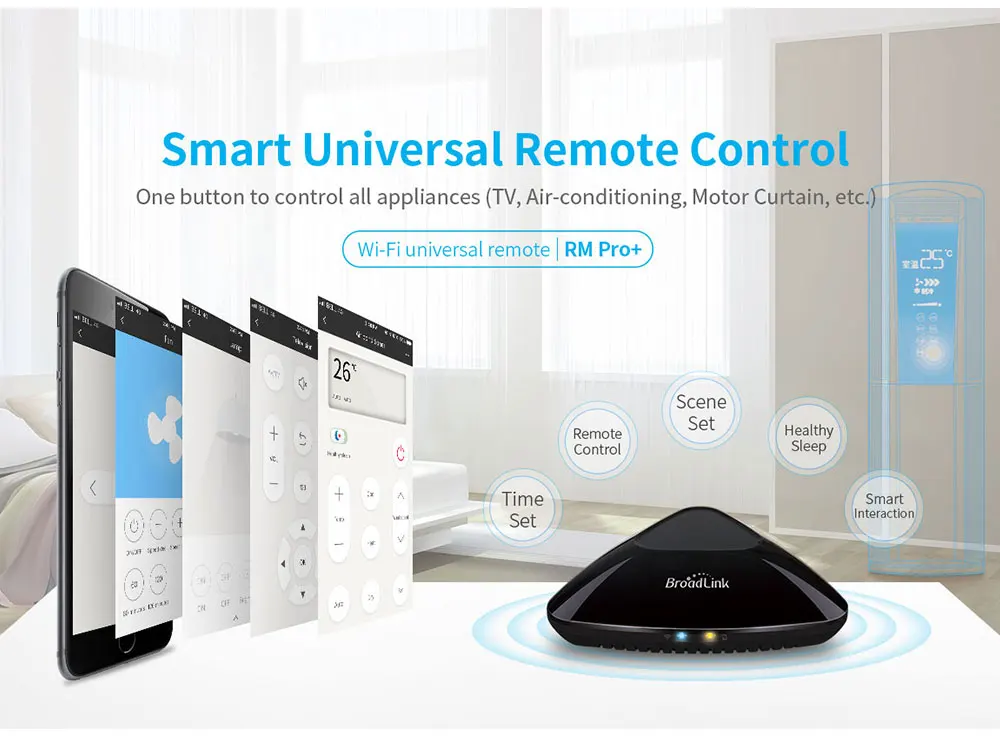 Broadlink RM Pro+ RM Mini3 Универсальный Smart ПДУ WI-FI wifi+ ИК+ РЧ+ 4G Smart Home приложение Управление работает с Alexa Google Home
