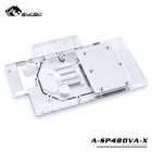 Медный водяной блок BYKSKI для Sapphire RX570 RX580 Pulse 8GD5 (11265-05-20G) радиатор с полным покрытием графикивидеокарты RGB