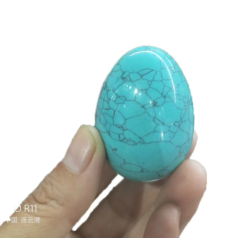 Натуральный кристаллический камень бирюзовая белая бирюза и малахит 1 шт.